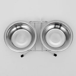 Набор: миска двойная на подставке VM-2700 (G), 2*360 мл - Simaland фото 5