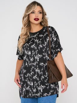 Блузка 0087-29 черный матовый