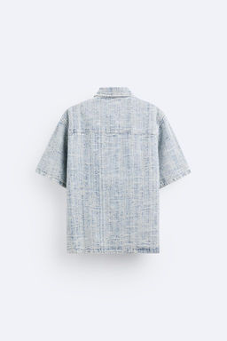 JACQUARD DENIM SHIRT - Zara фото 7