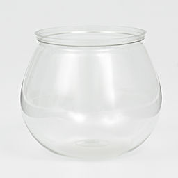 Аквариум круглый пластиковый, 1,2 литра, 12,8 х 10,7 см