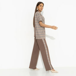 Брючный костюм с карманами Современная утонченность (brown 2 в 1) - Charutti фото 6