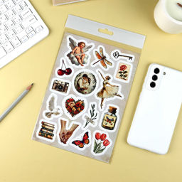 Набор наклеек. Серия "Любимые стикеры" арт. 72041 ВИНТАЖ 1 /148х210 мм,