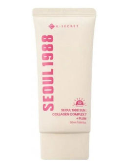 SEOUL 1988 Sun : Collagen Complex 7 + Plum - Коллагеновый солнцезащитный крем для лица , 50 мл