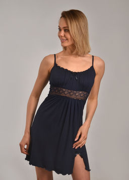 Ночная сорочка АССОЛЬ премиум (тёмно синий №15)