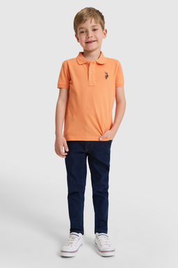 Erkek Гocuk Turuncu Polo Yaka Basic TiЕГrt - U.s. polo assn фото 4