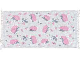 20С192-ШР/у. 30*67 Полотенце Ёжики цв. 12 рис. 717 розовый