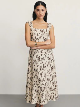 Сарафан из фактурной вискозы с принтом / Zarina  фото 2