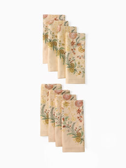 Набор кухонный Этель Floral pattern, скатерть 147?184 2 см с ГМВО, салфетки 40?40 см - 8 шт.