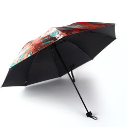 Зонт механический «Фауна», эпонж, 4 сложения, 8 спиц, R=48/55 см, d=96 см, МИКС