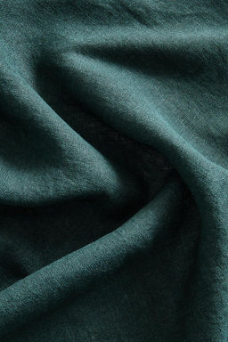 STRIPED LINEN WRAP BEACH TOWEL WITH FRINGING - Zara фото 5