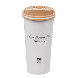 Термокружка нерж 0.5 л с ручкой Coffee Co белый Y4-11682 (517097) /DANIKS/