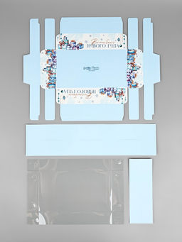 Цена за 5 шт. Коробка под 8 конфет с ячейками «Волшебного Нового года», 10×18.5×3 см