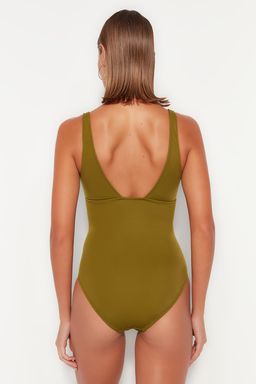 Haki V Yaka Aksesuarl? Normal Paca Mayo TBESS21MA0184