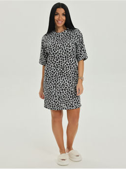 Платье домашнее Леопард Серый женская - София фото 17