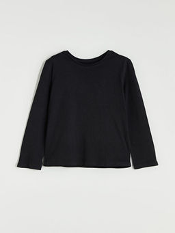 Bisiklet Yaka K?z ?ocuk Ti??rt