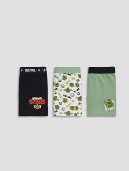 Brawl Stars Bask?l? Erkek ?ocuk 3l? Boxer