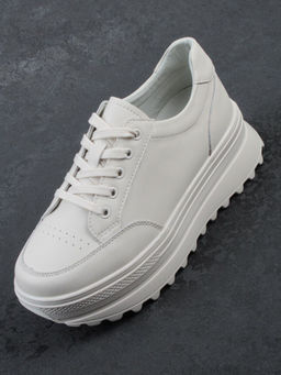 03-YC282-2 BEIGE Кроссовки женские (натуральная кожа) - Фабричный китай фото 8