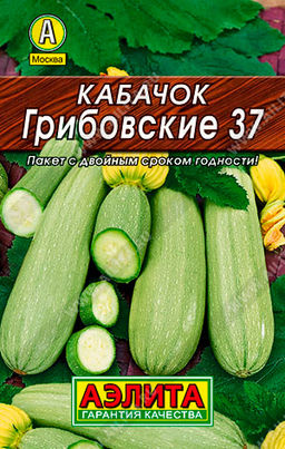 Кабачок Грибовский 37 (белоплодный) 8шт. (Аэлита, серия Лидер)