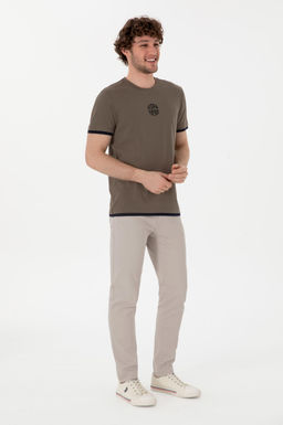 Erkek Regular Fit Bisiklet Yaka Vizon Ti__rt Sepette S_rpriz _ndirim - U.s. polo assn фото 4