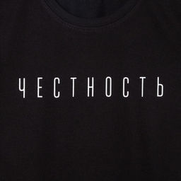 Футболка женская KAFTAN «Честность», черный, р-р 48-50