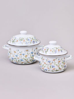 НАБОР КАСТРЮЛЬ AGNESS ЭМАЛИРОВАННЫХ СЕРИЯ SENTIMENT, 4ПР. 1,5Л И 2,8Л, 16Х10СМ, 20Х12СМ  фото 6