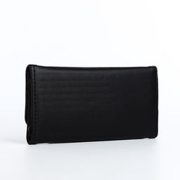 Кошелёк женский на магните, 20×3×9 см, чёрный