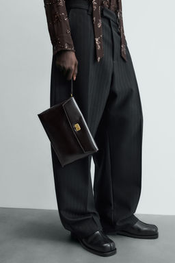LIMITED EDITION LEATHER CLUTCH BAG - Zara фото 7