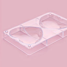 Форма для шоколада KONFINETTA «Любовь», 20×12×2.5 см, 2 ячейки 10×10×2 см, прозрачная