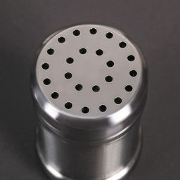 Солонка «Металлик Сито», 120 мл, 4×8 см, нержавеющая сталь, серебристая