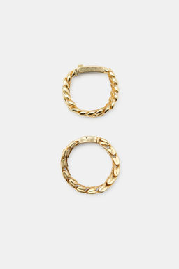 PACK OF 2 CHUNKY METAL BRACELETS - Zara фото 2