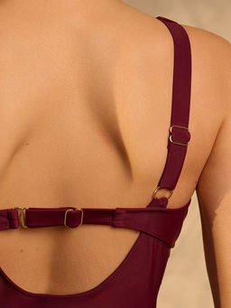 Слитный купальник с драпировкой (Арт. 6145YLT) - Indefini фото 3