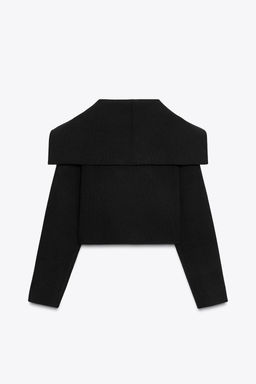 DOUBLE-BREASTED CROPPED KNIT JACKET - Zara фото 6