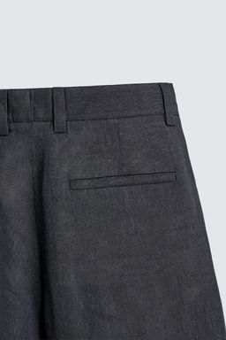 PANTAL?N 100% LINO PLIEGUES / ?ndigo - Zara фото 10