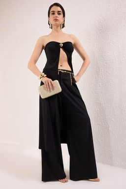 Siyah Kalp Yaka Aksesuar Detayl? Orme Sandy Party Bluz TPRSS25BZ00049 - Trendyolmilla фото 2