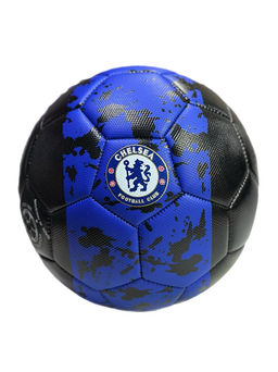 Мяч футбольный, размер 5, 350гр (7443) "Футбольные клубы" на черном фоне