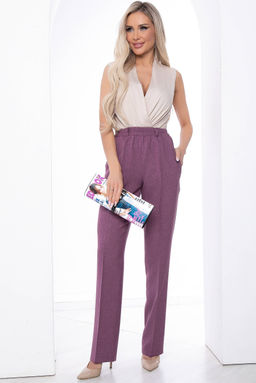 Брюки Деловой взгляд (брусника) Б8803 - Lt collection фото 5