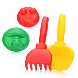 Песочный набор "По грибы и ягоды" ( 2 формочки, совок, грабли)