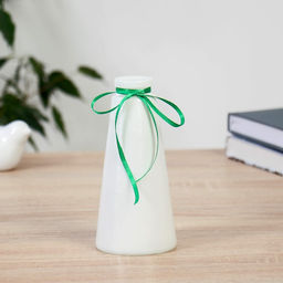 Ваза для цветов «Волшебные мгновения», 210 мл, d=3.5 см, d=7.5 (дно), h=15 см, стекло, белая