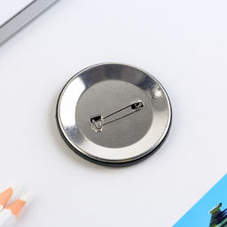 Цена за 10 шт. Значок закатной 23 февраля, d=5.6 см