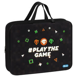 Папка на молнии с ручками А4 F?rst "Play the game", 350*265*80мм (FT-FB-A40512) текстиль