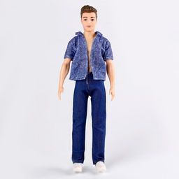 Джинсы для кукол мужчин, длина 18 см, цвет синий - Simaland фото 2