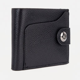 Портмоне мужское на магните, чёрное