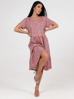 879 ПЛАТЬЕ ЖЕНСКОЕ (Сухая роза) - А-дина фото 4