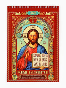 Цена за 2 шт. Календарь 2026 на пружине без ригеля «Церковно-православный»