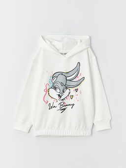 Lola Bunny Bask?l? Uzun Kollu K?z ?ocuk Hoodie