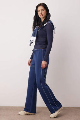 Kahverengi Wide Leg/Genis Kesim Biye Detayl? Orme Esofman Alt? TWOAW26EA00012 - Trendyolmilla фото 7