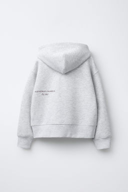 TEXT PRINT ZIP-UP HOODIE - Zara фото 2