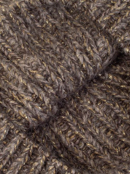 Шапка жен. мох+шерсть+виск+люр LB-BR55034 d.brown/gold - Labbra фото 8