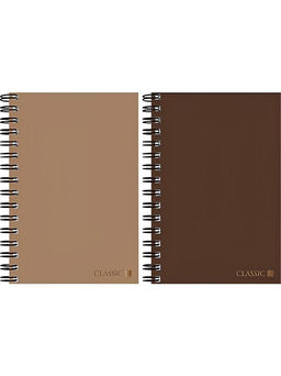 Цена за 2 шт. Книжка записная А6 80л. на гребне "Оттенки коричневого" ("Prof-Press", 80-9341)