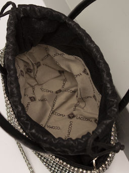 LACCOMA сумка ST133-червонное серебро стразы хлопок